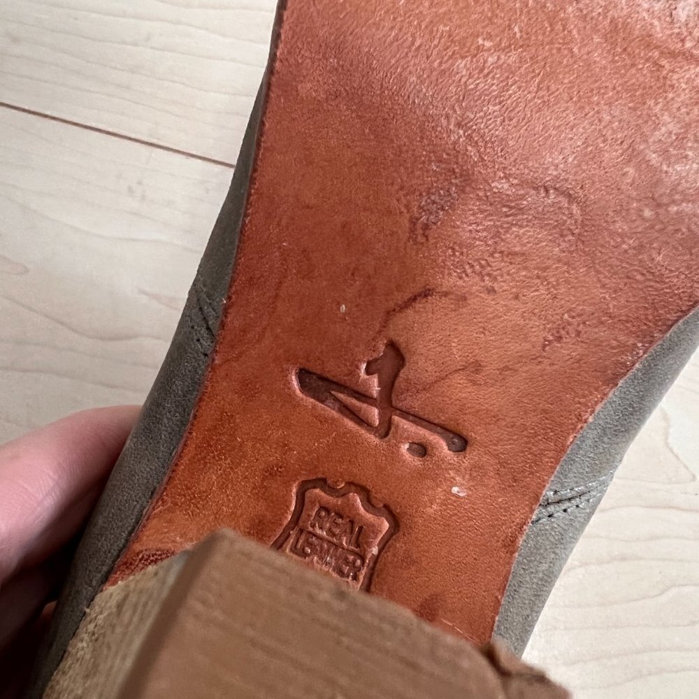 Anthropologie J Shoes Sidesaddle Lace Up Heeled Oxford Shoes Sz 37.5 - Picture 8 of 14